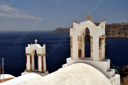 Chapel in the beautiful island of Santorini, Greece
