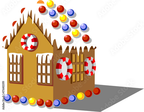Gingerbread house color 01