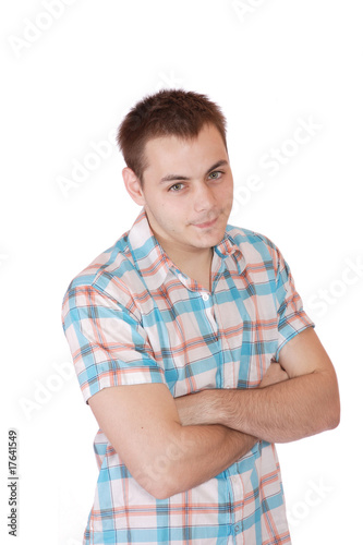 happy young casual man portrait