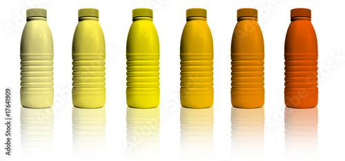 bouteilles jaunes