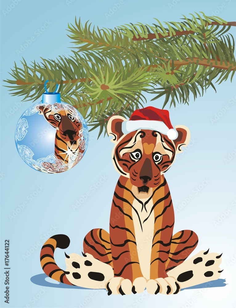 Naklejka premium tiger