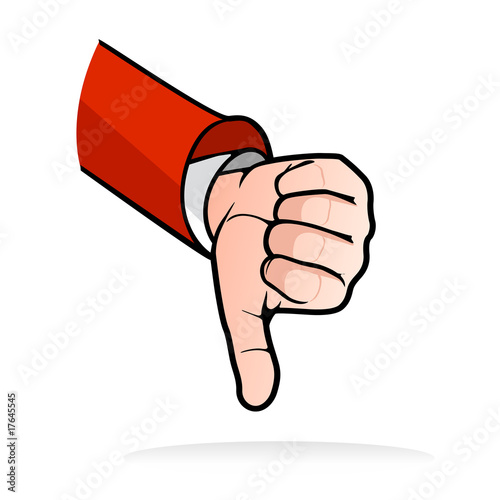 thumb down  vector clip art