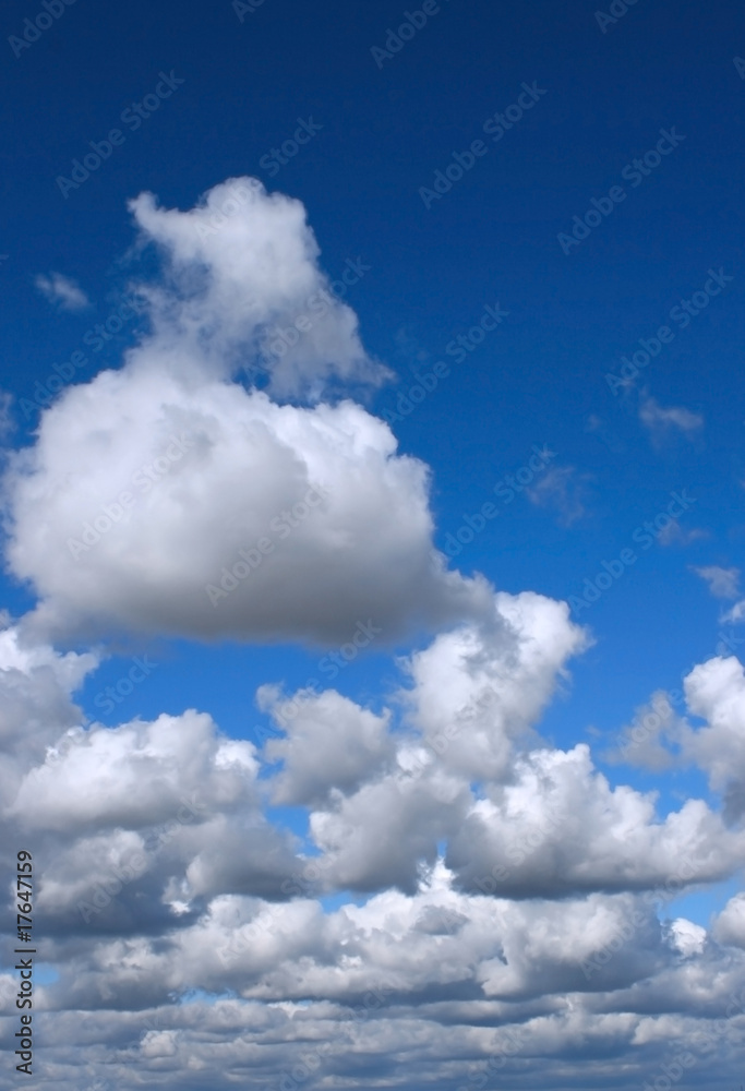 Obraz premium Clouded blue sky
