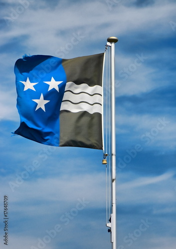 Flag of swiss Kanton Aargau