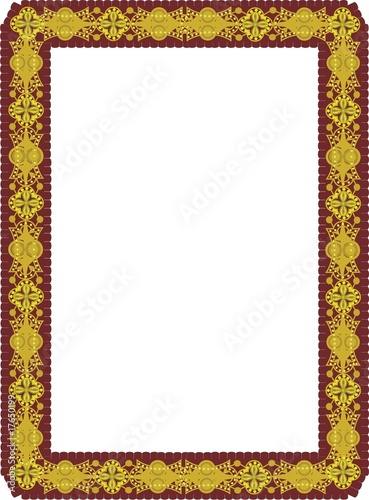 Bild auf Leinwand Semi-antique framework