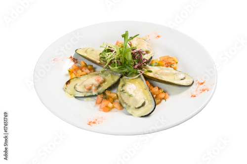 edible mussels with spices