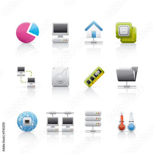 Icon Set - Hardware and connections
