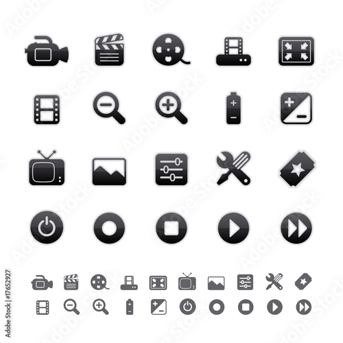 Black Deluxe Icons - Film Equipment Set
