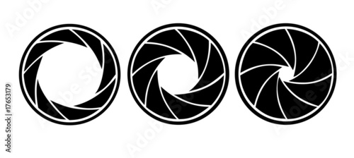 silhouette of the diaphragm on white background