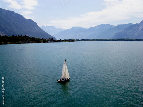 View of Lake Geneva. Montreux. Switzerland. © PeterSVETphoto