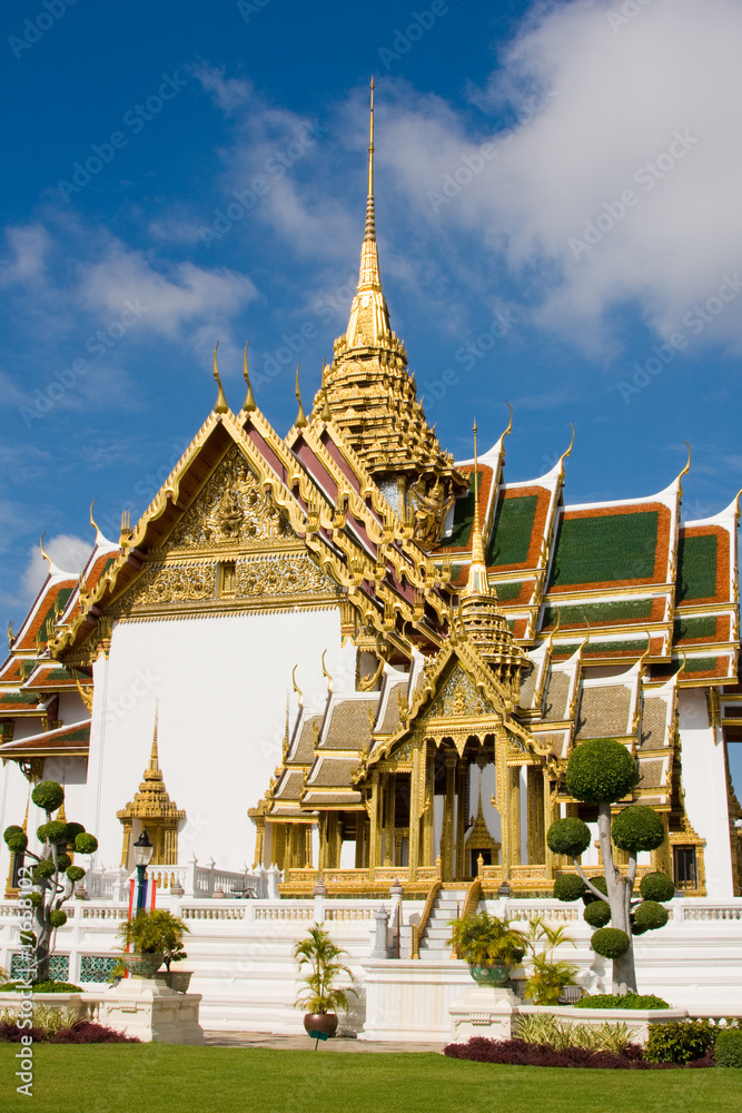The temple in the Grand palace area  in Bangkok, Thailand