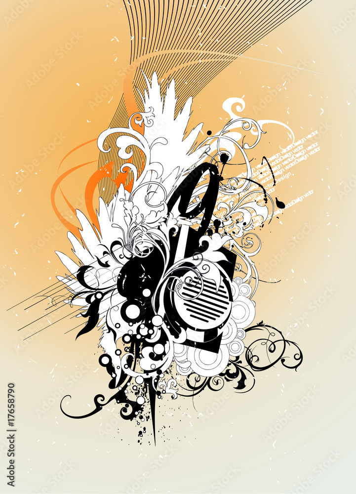Obraz premium Music Vector