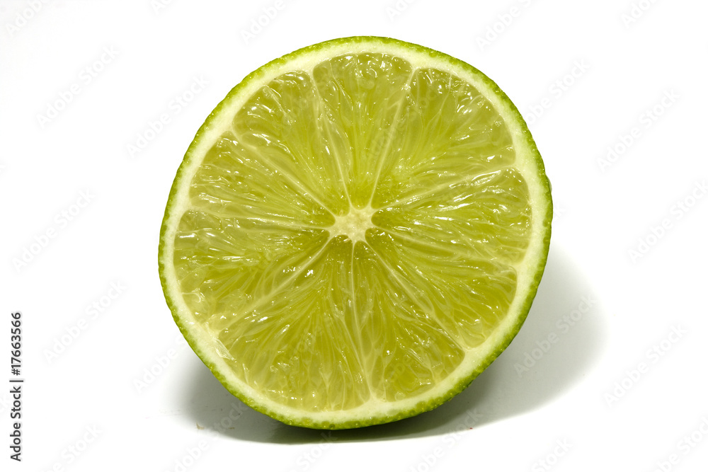 lime in macro, on white lime in macro, on white