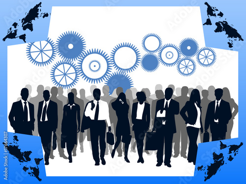 Illustration of business people