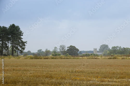 misty autumn landscape