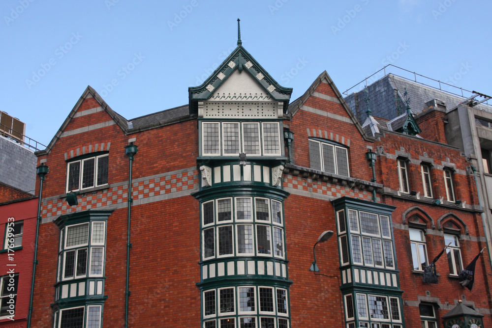 Fototapeta premium Häuserwand in Dublin