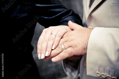 hands of the newly married