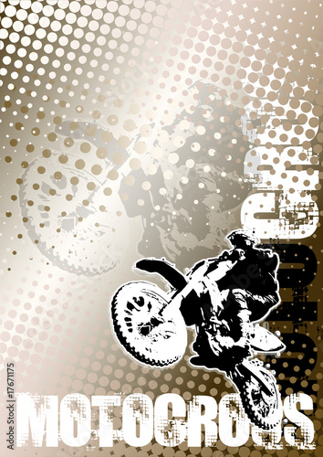 motocross brown poster background