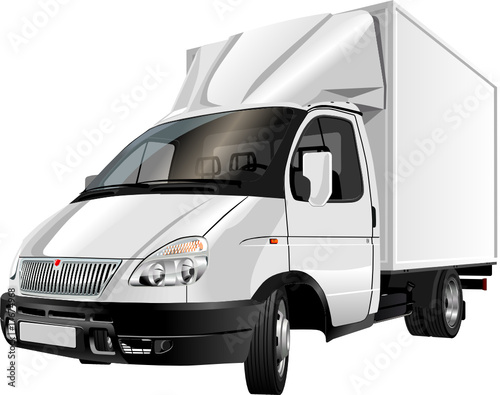 Vector cargo truck