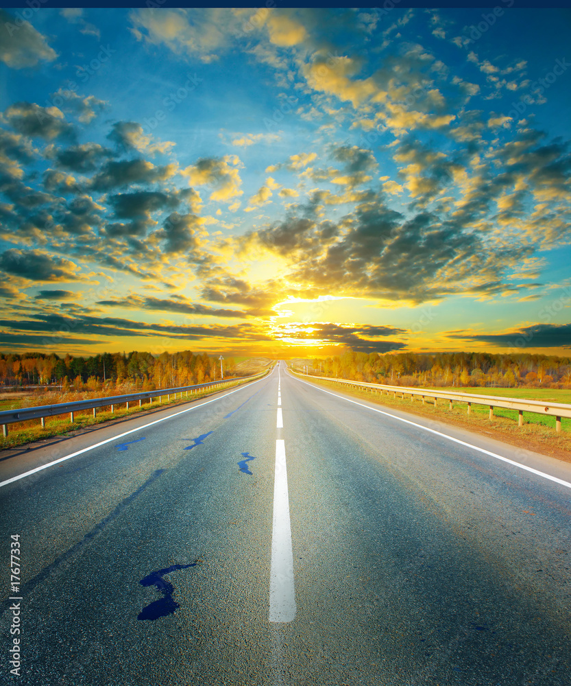 Naklejka premium Road