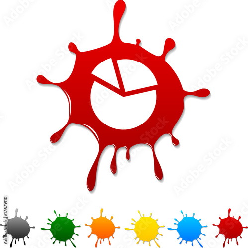 Diagram  blot icon. Vector illustration
