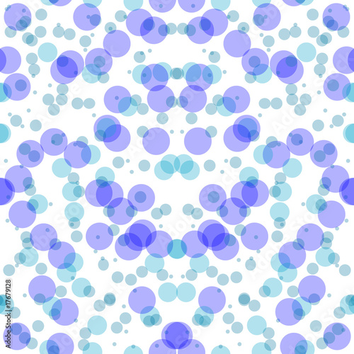 Seamless wallpaper pattern with round blue design