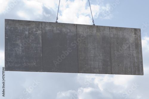 Kran, Betonschalung in Luft