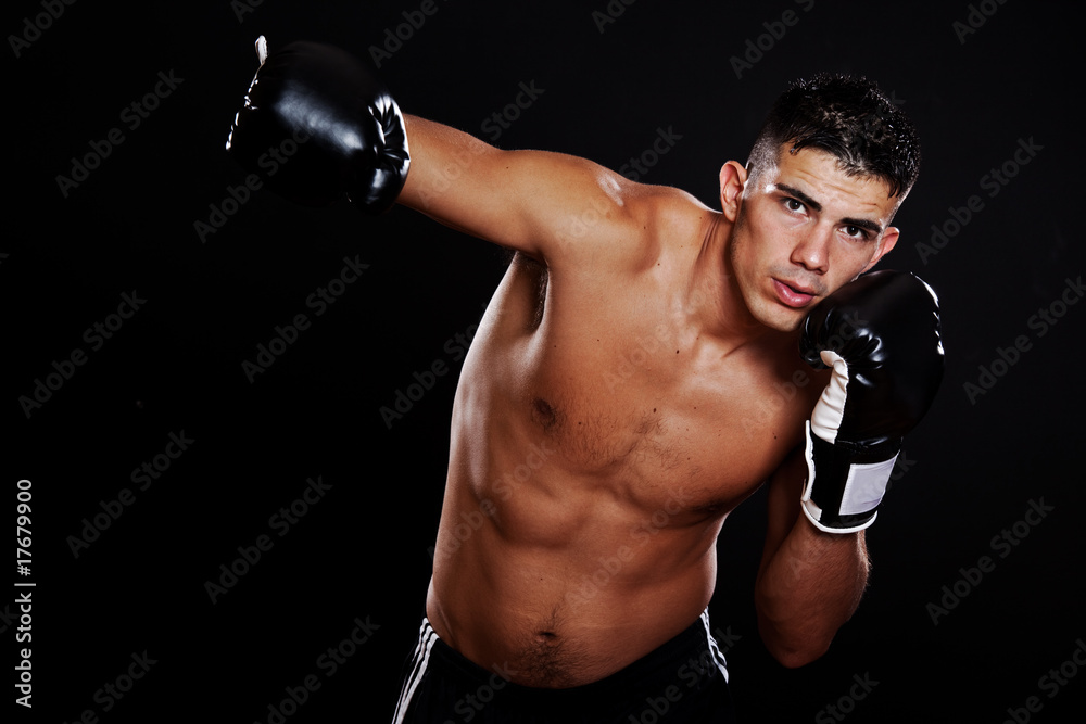 Hispanic boxer