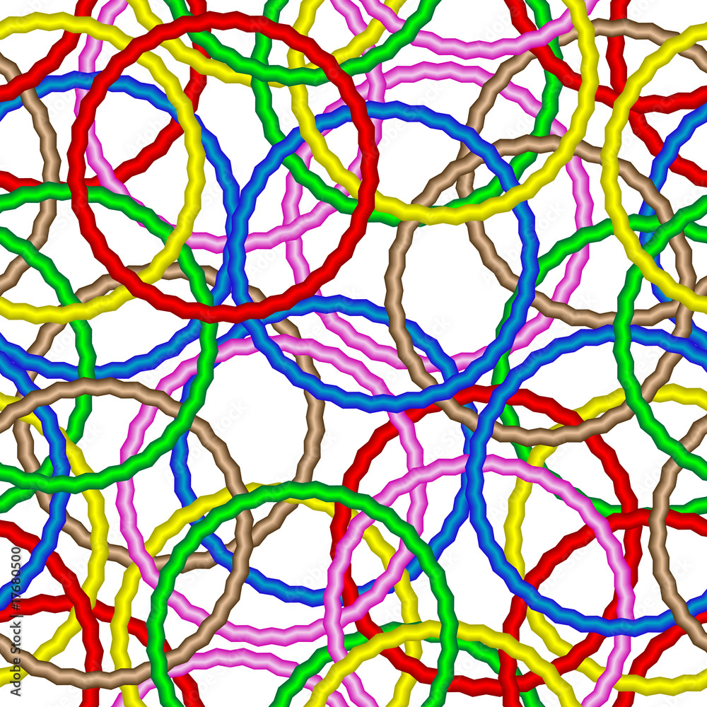 Seamless vector texture with vivid rings Seamless vector texture with vivid rings