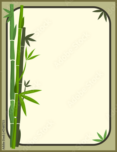 Fototapeta Naklejka Na Ścianę i Meble -  Bamboo frame