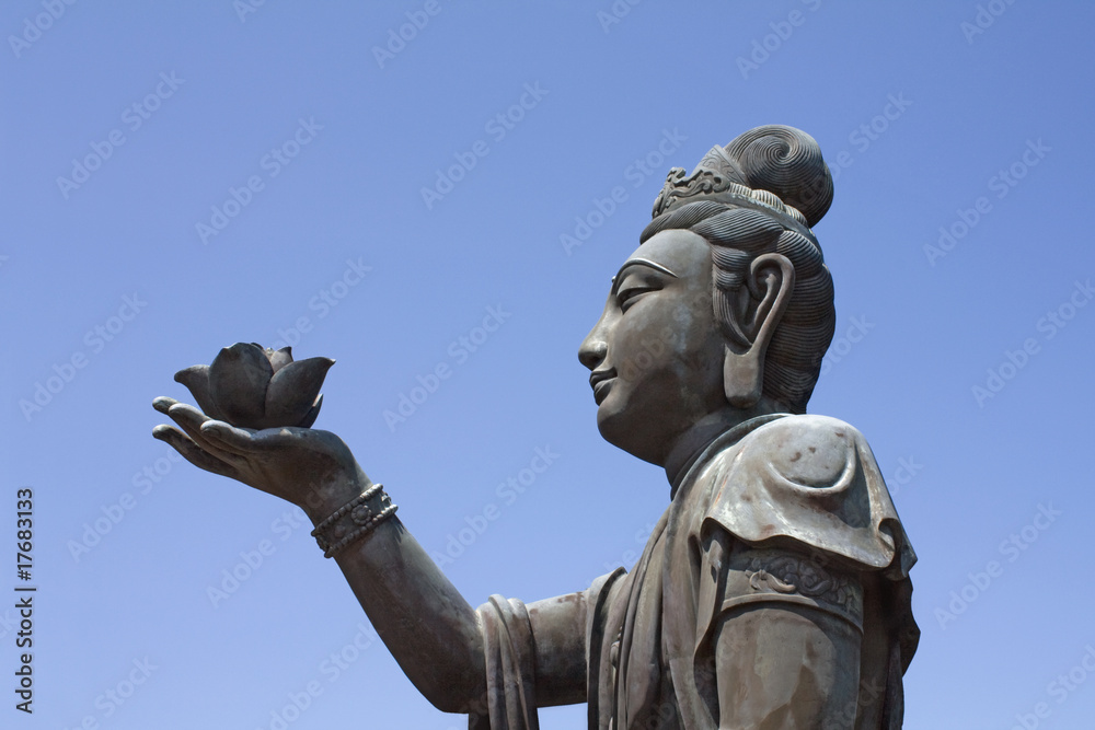 Buddhist statue at Po Lin Monastery, Hong Kong