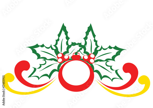 decorazione pallina agrifoglio