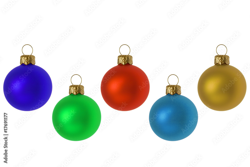 Bunte Christbaumkugeln