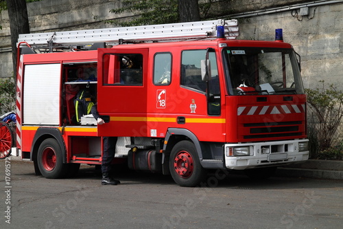 Feuerwehrauto in Paris