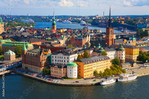 Canvas Print Panorama of Stockholm, Sweden