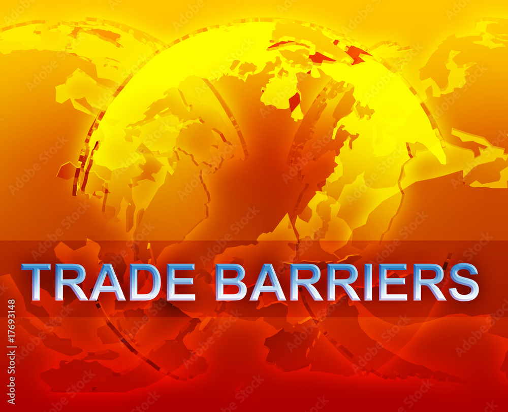 Trade barriers globalization Stock Illustration Adobe Stock