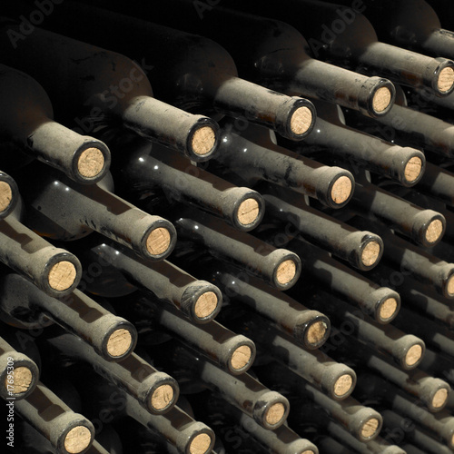 wine archive in wine cellar