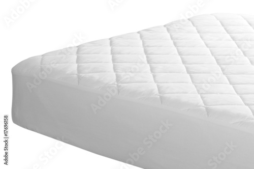 Mattress cover. Clipping path