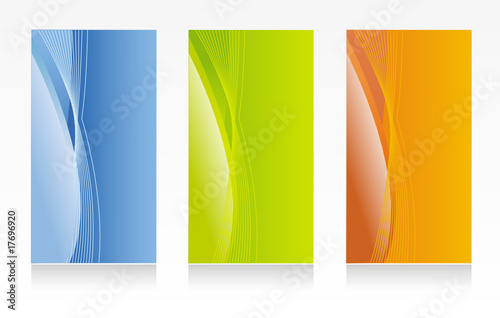 Colorful business card or banner themes