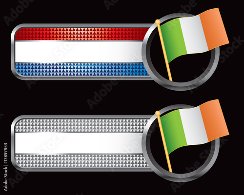 Irish flag on specialized banners