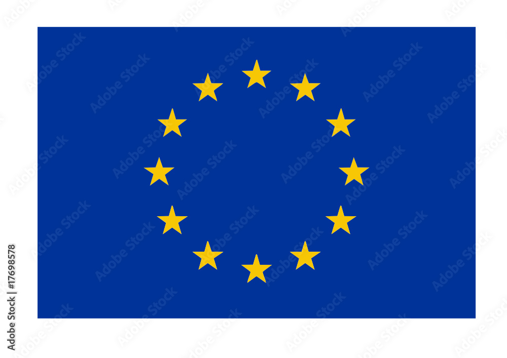 European Union flag isolated vector illustration European Union flag isolated vector illustration