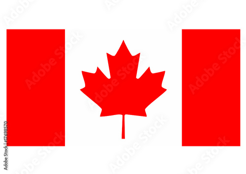 Canada flag isolated vector illustration