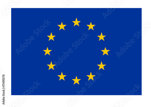 European Union flag isolated vector illustration