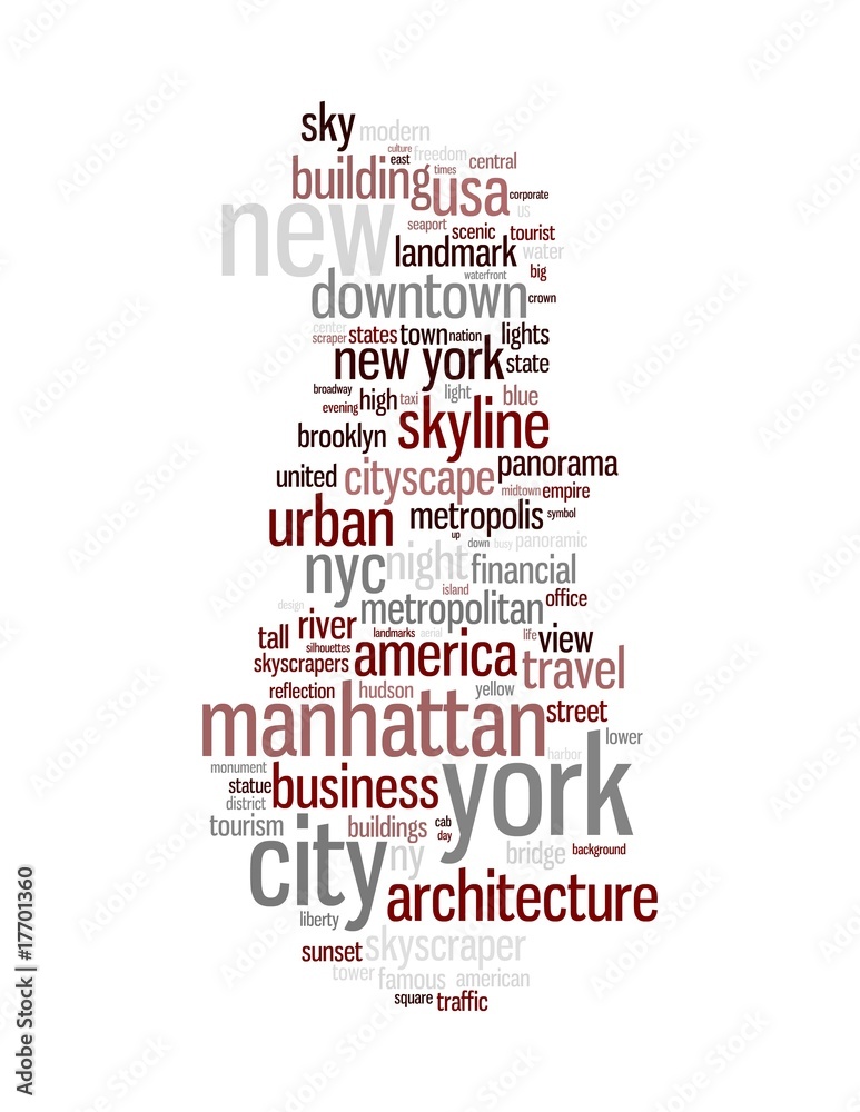 Obraz premium New York - Abstract postcard