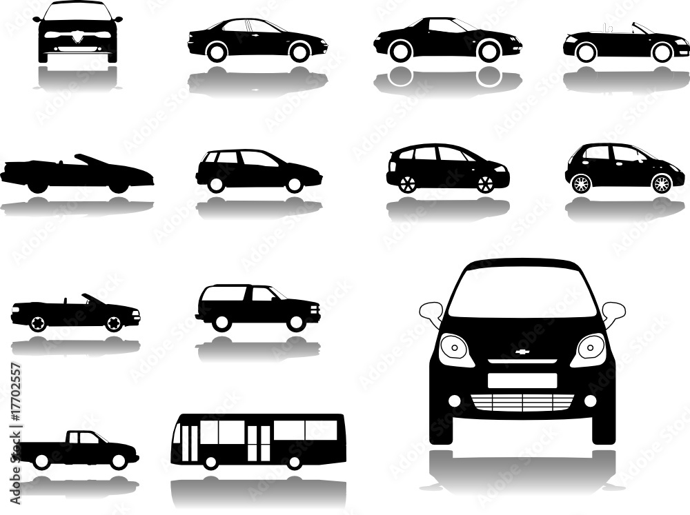 Set icons. Cars