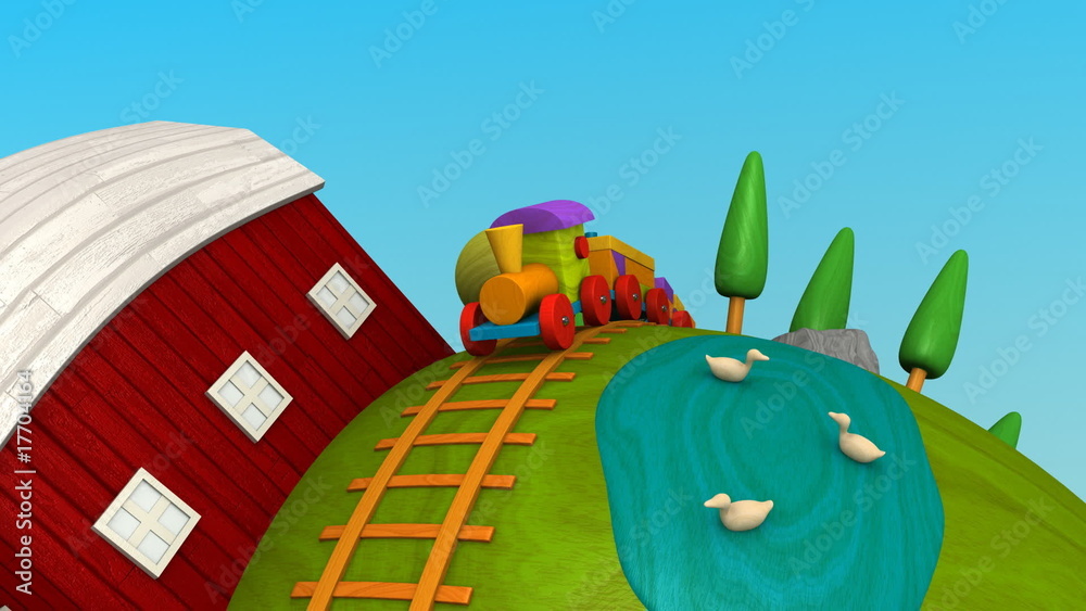 Wooden World -Green fields-
