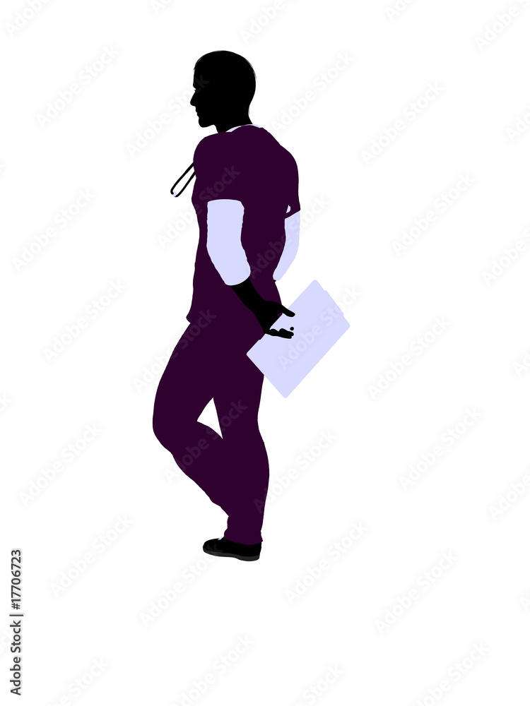 Male Doctor Illustration Silhouette