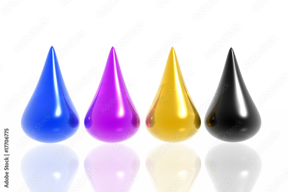 CMYK drops CMYK drops