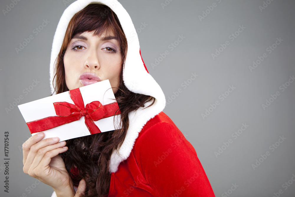 Fototapeta premium geschenkgutschein kuss