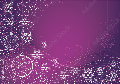 purple Christmas decoration